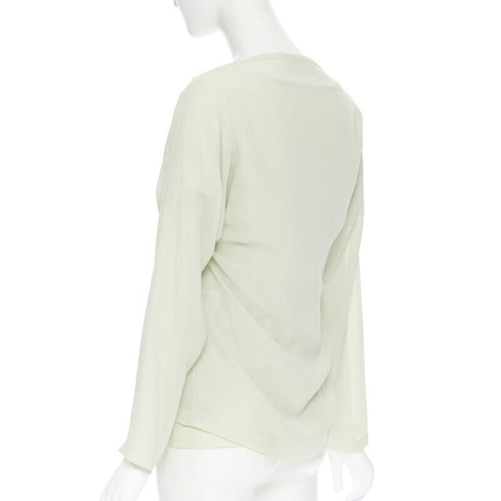 vintage COMME DES GARCONS 1990 mint green double layered long sleeve top M