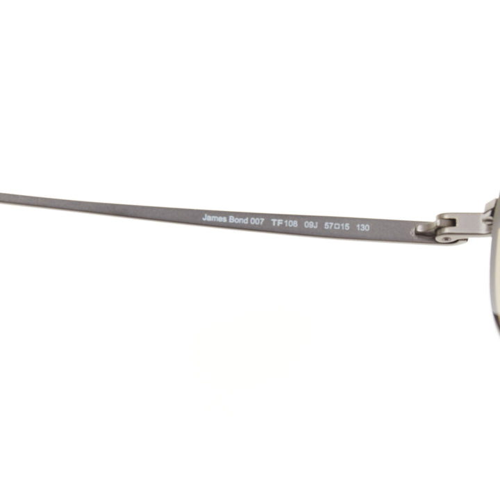 TOM FORD 2008 TF108 James Bond 007 gunmetal brown aviator sunglasses
