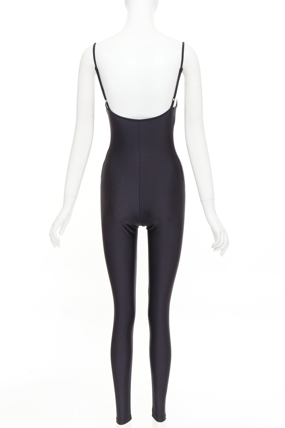 BALENCIAGA Demna 2022 black lycra second skin catsuit FR36 S Kim Kar
