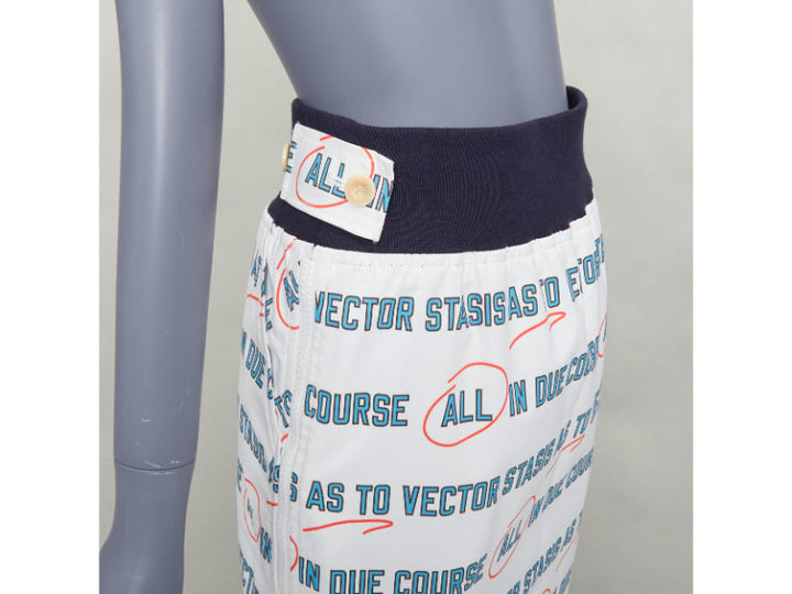 SACAI 2018 Vector Stasis graphic print side zip waistband pencil skirt JP1 S