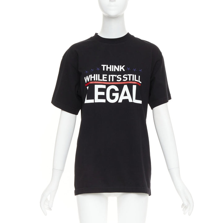 VETEMENTS Limited Edition Global Intelligence Human Rights LEGAL  tshirt XS