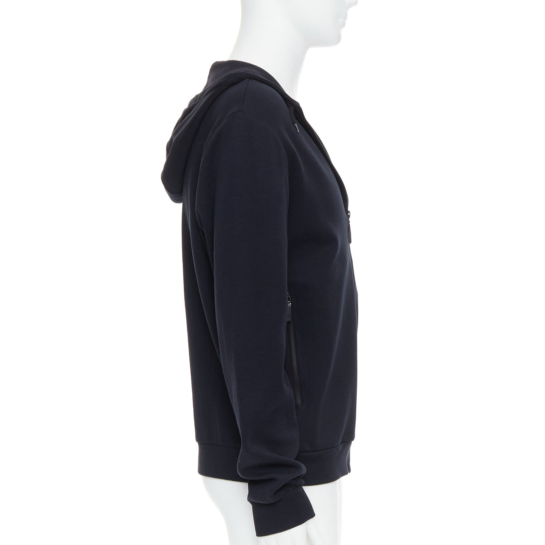 Male mannequin wearing Burberry Sport Black Cotton Men Hoodies in Size  L | Available at JHROP