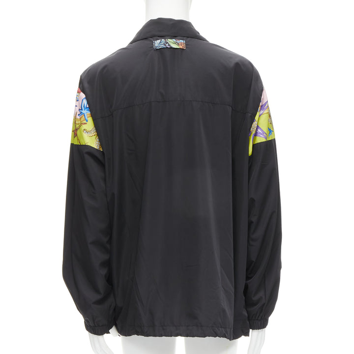 VERSACE 2021 Tresor De La Mer black starfish track jacket IT54 2XL
