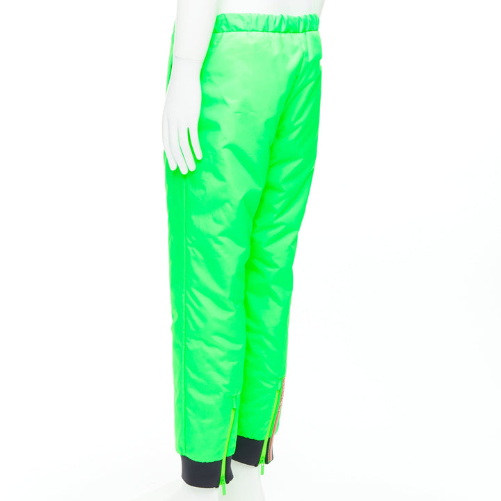 PRADA 2018 Linea Rossa SPG52M Pistachio neon green insulated pants M Asap Rocky