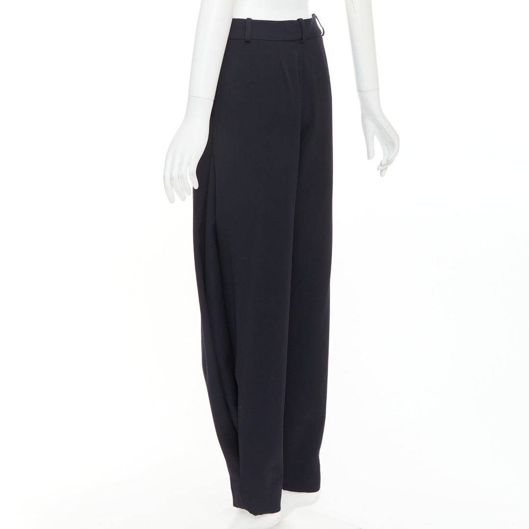 ALEXANDRE VAUTHIER COUTURE SS2025 Runway navy cuffed hem balloon harem pants