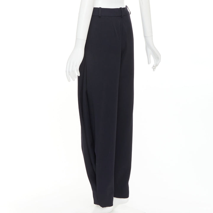 ALEXANDRE VAUTHIER COUTURE SS2025 Runway navy cuffed hem balloon harem pants