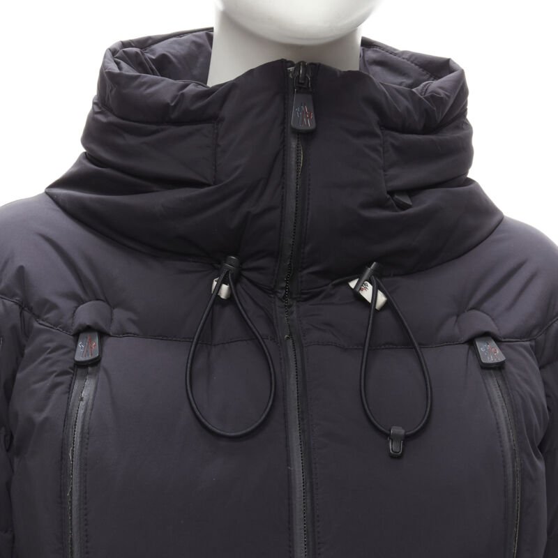 MONCLER GRENOBLE Bear Giubotto black nylon new down puffer jacket Size 1 S