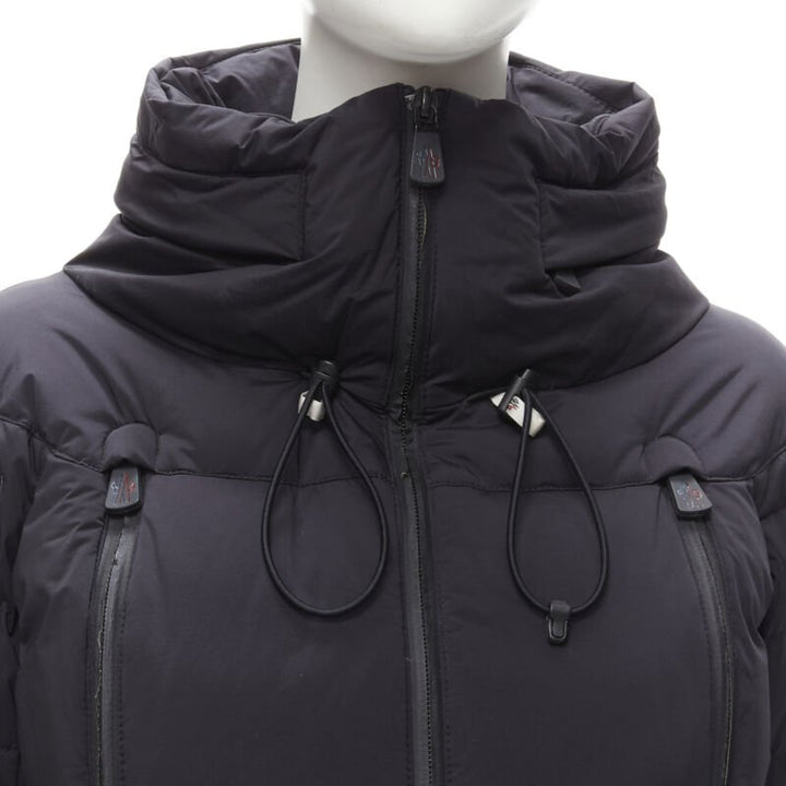 MONCLER GRENOBLE Bear Giubotto black nylon new down puffer jacket Size 1 S