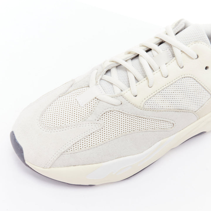 YEEZY Boost 700 Analog cream leather mesh patchwork dad sneakers