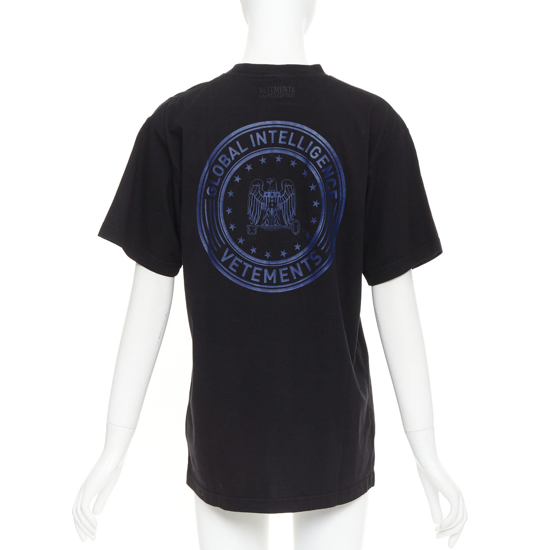 VETEMENTS Limited Edition Global Intelligence Human Rights LEGAL  tshirt XS