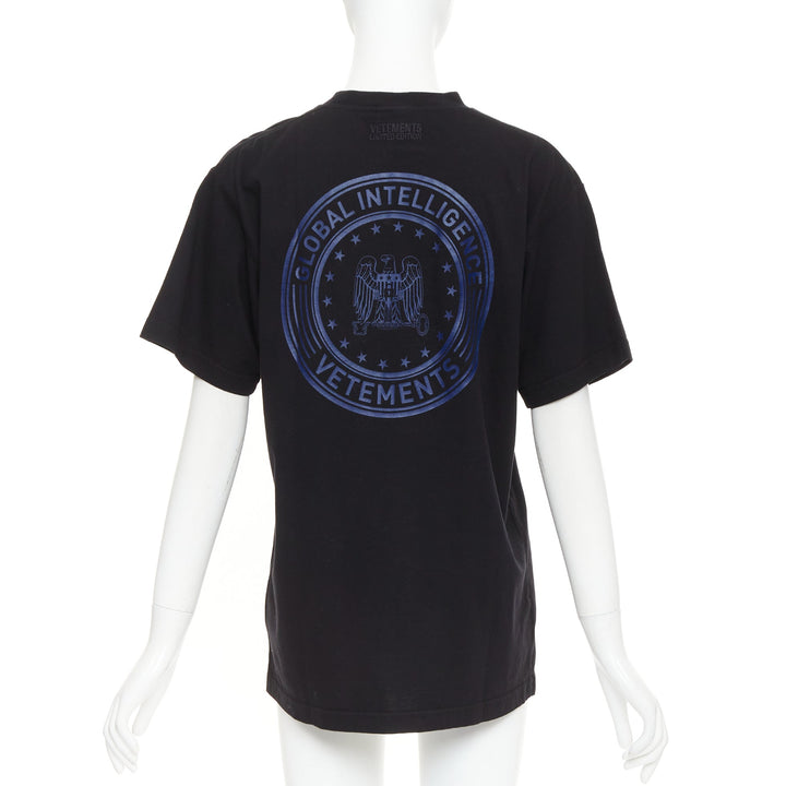 VETEMENTS Limited Edition Global Intelligence Human Rights LEGAL  tshirt XS