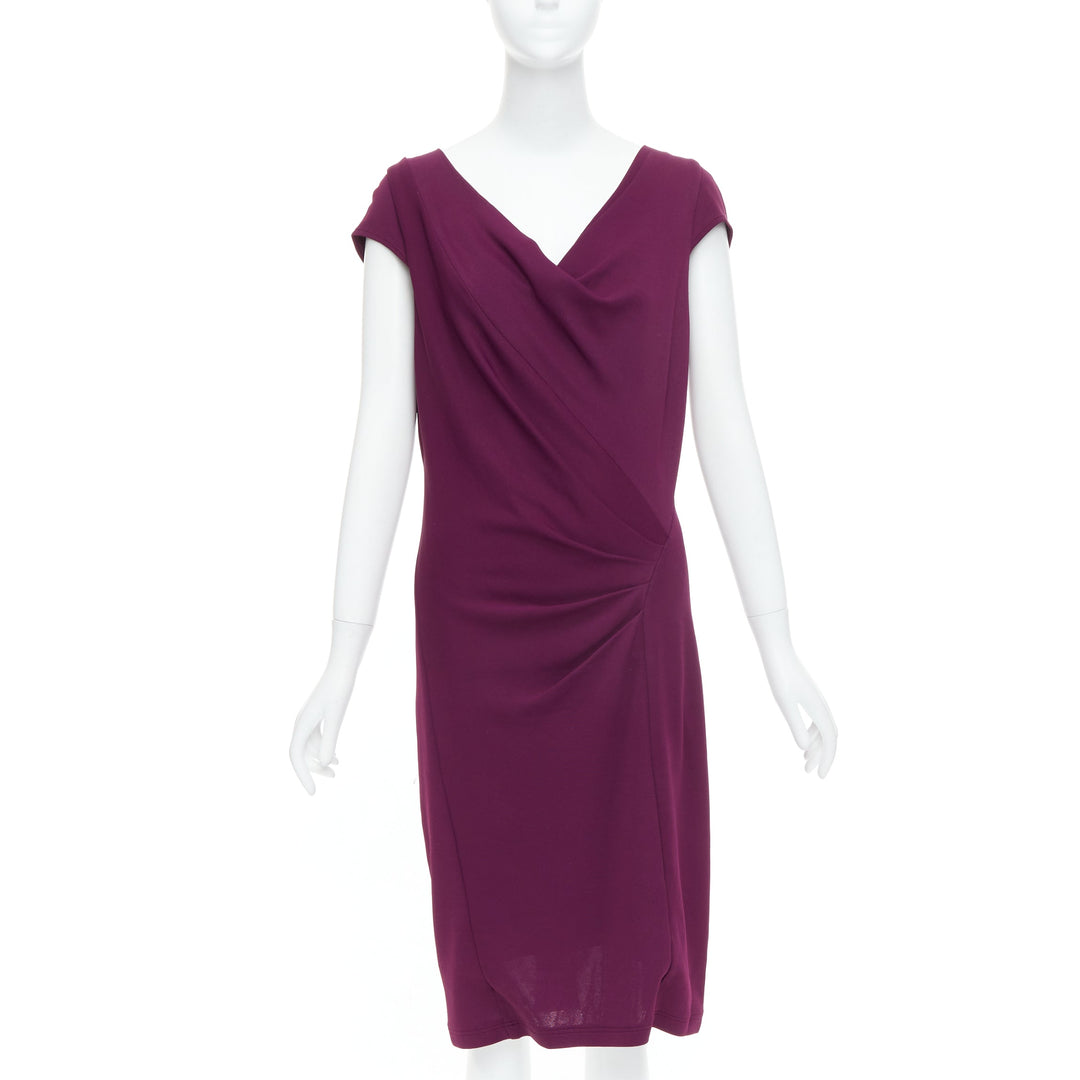 donna karan purple dress Donna Karan New York Women's V-Neck Sleeveless Dress - Berry