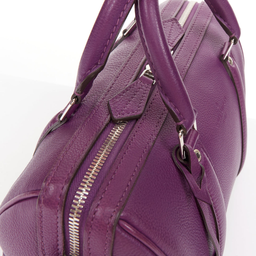 LOUIS VUITTON Sofia Coppola SC Bag BB violet purple calfskin leather satchel bag