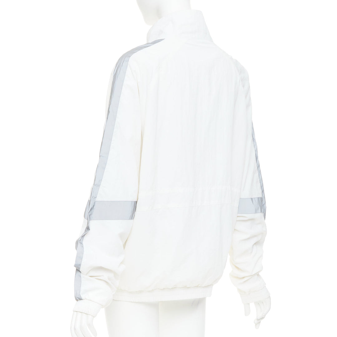 KITH COCA COLA 2019 cream grey reflective nylon quarter zip track sweatshirt S