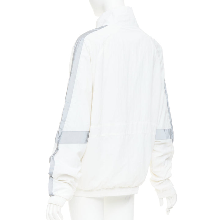 KITH COCA COLA 2019 cream grey reflective nylon quarter zip track sweatshirt S