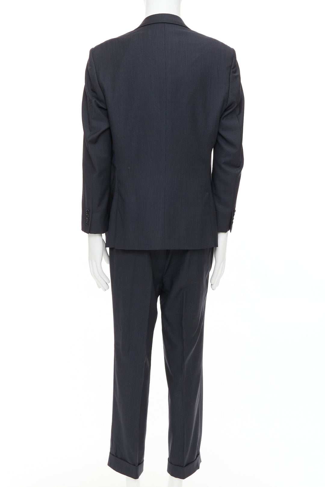 BRIONI Cesare navy pinstripe wool blazer suit set IT52 XL