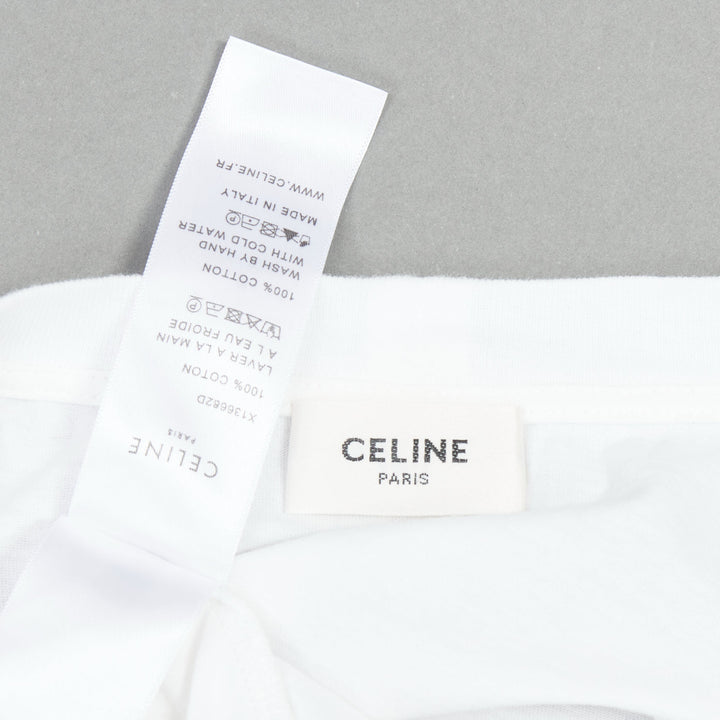 Female mannequin wearing Celine by Hedi Slimane White Cotton Women Top in Size  S | Available at JHROP