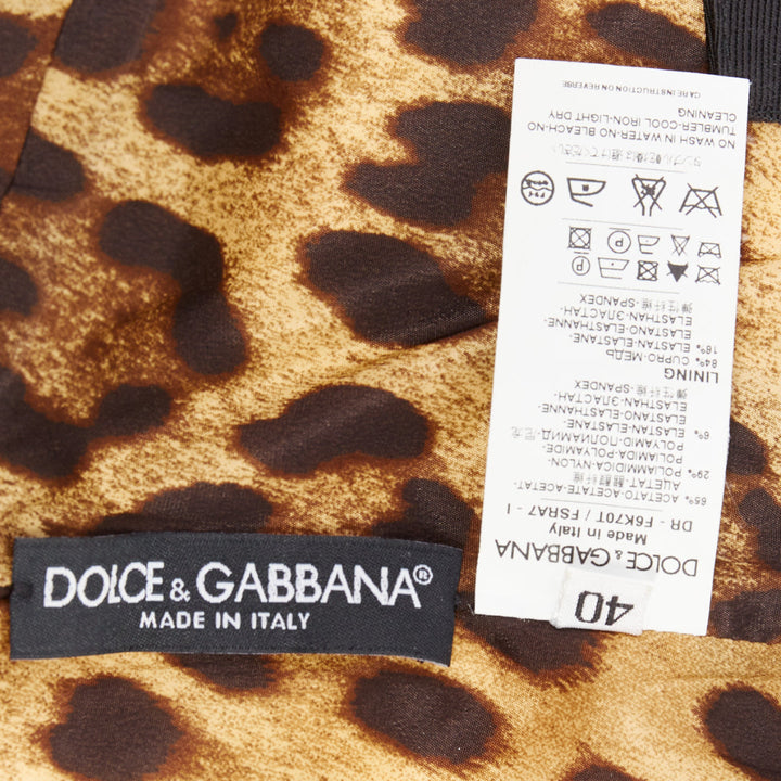 DOLCE GABBANA Vintage pink rose peonies floral black strap mini dress IT40 S