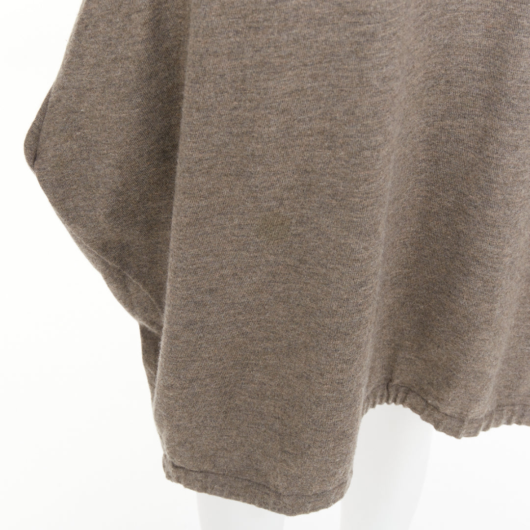 YES SAINT LAURENT Edition 24 Vintage brown ruched satin trim  bateau dress M