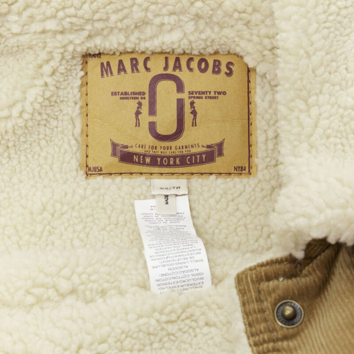 Female mannequin wearing Marc Jacobs Brown Cotton Women Coat in Size  XS | Available at JHROP