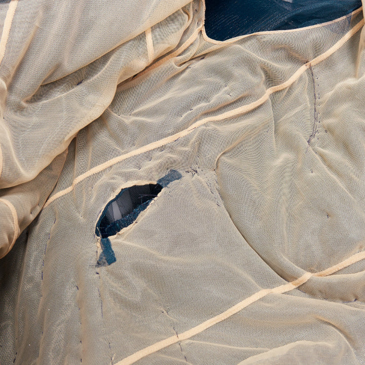 rare ALEXANDRE VAUTHIER COUTURE SS2014 Runway teal blue tulle ruffle mini