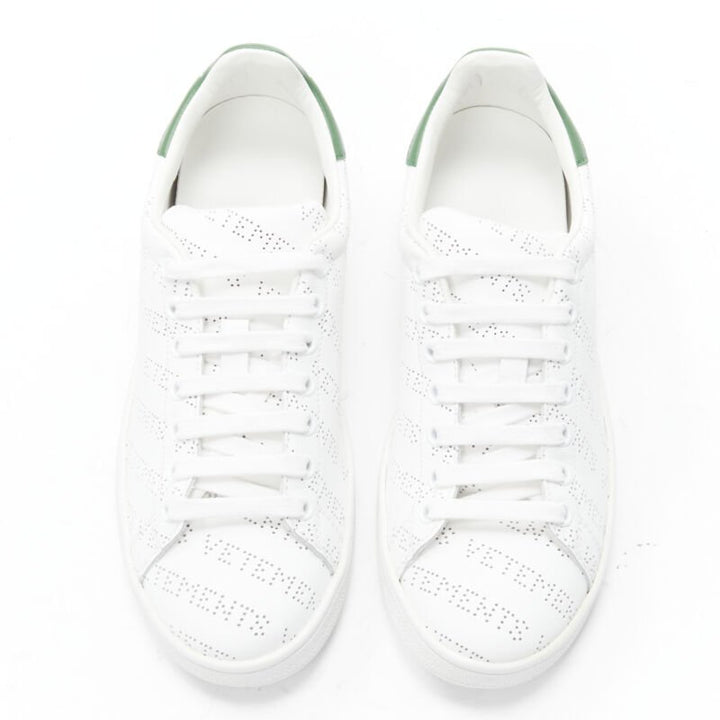 VETEMENTS 2018 Demna logo perforated leather Stan Smith low sneaker EU38