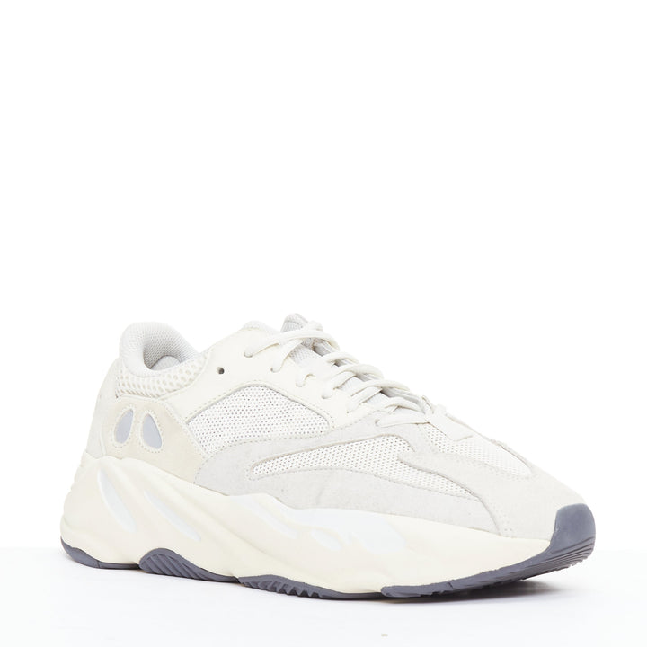 YEEZY Boost 700 Analog cream leather mesh patchwork dad sneakers