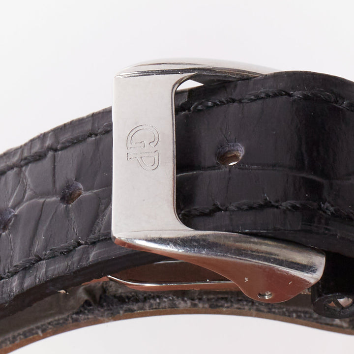 GIRARD PERREGAUX Richeville diamond bezel steel case tonneau quartz watch