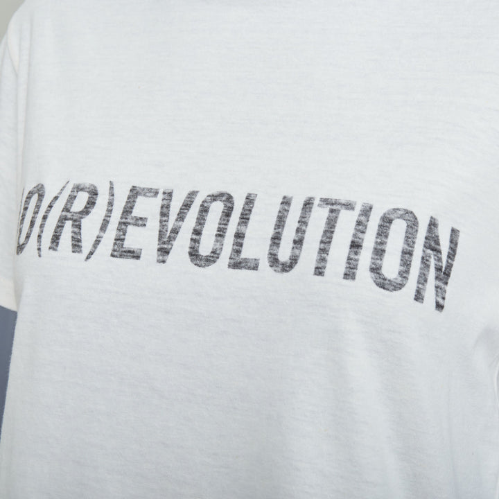 CHRISTIAN DIOR 2017 Runway Dio(r)evolution beige cotton linen print tshirt S