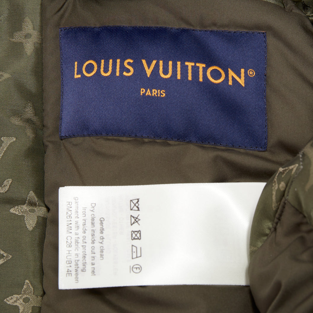 LOUIS VUITTON SS2024 Monogram Bomber technical jacquard bomber jacket FR52 XL