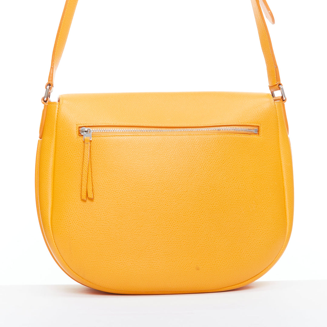 CELINE Trotteur Messenger yellow marigold half moon crossbody bag