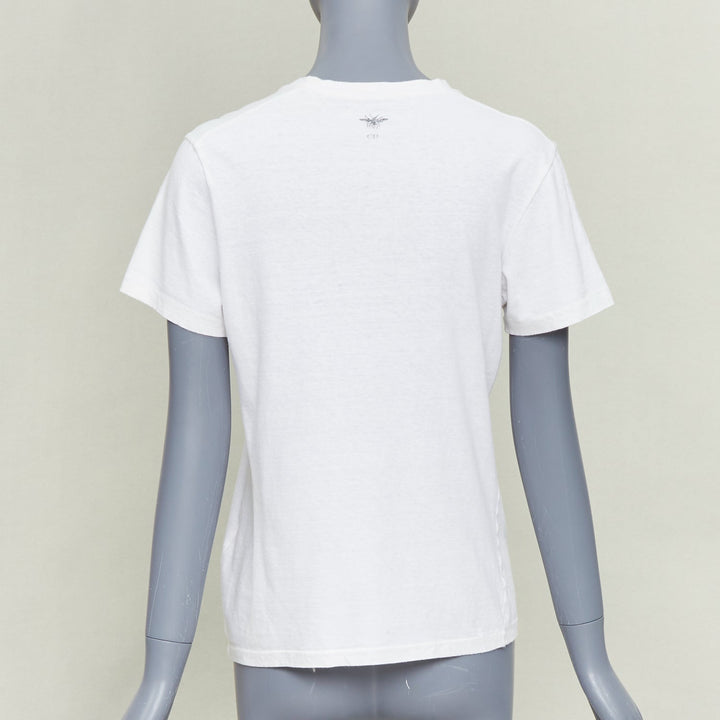 CHRISTIAN DIOR 2019 Sisterhood is Global off white cotton linen slogan shirt