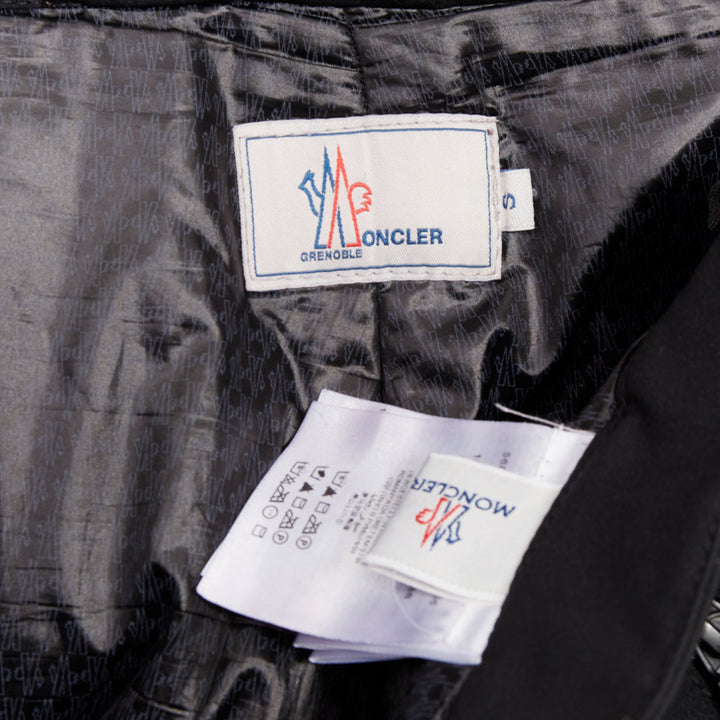 MONCLER Grenoble Pantaloni Da Sci black nylon flare ski pants S