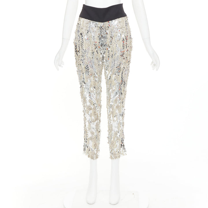 rare ALEXANDRE VAUTHIER COUTURE 2016 Runway Lesage bead crystal sequin pants