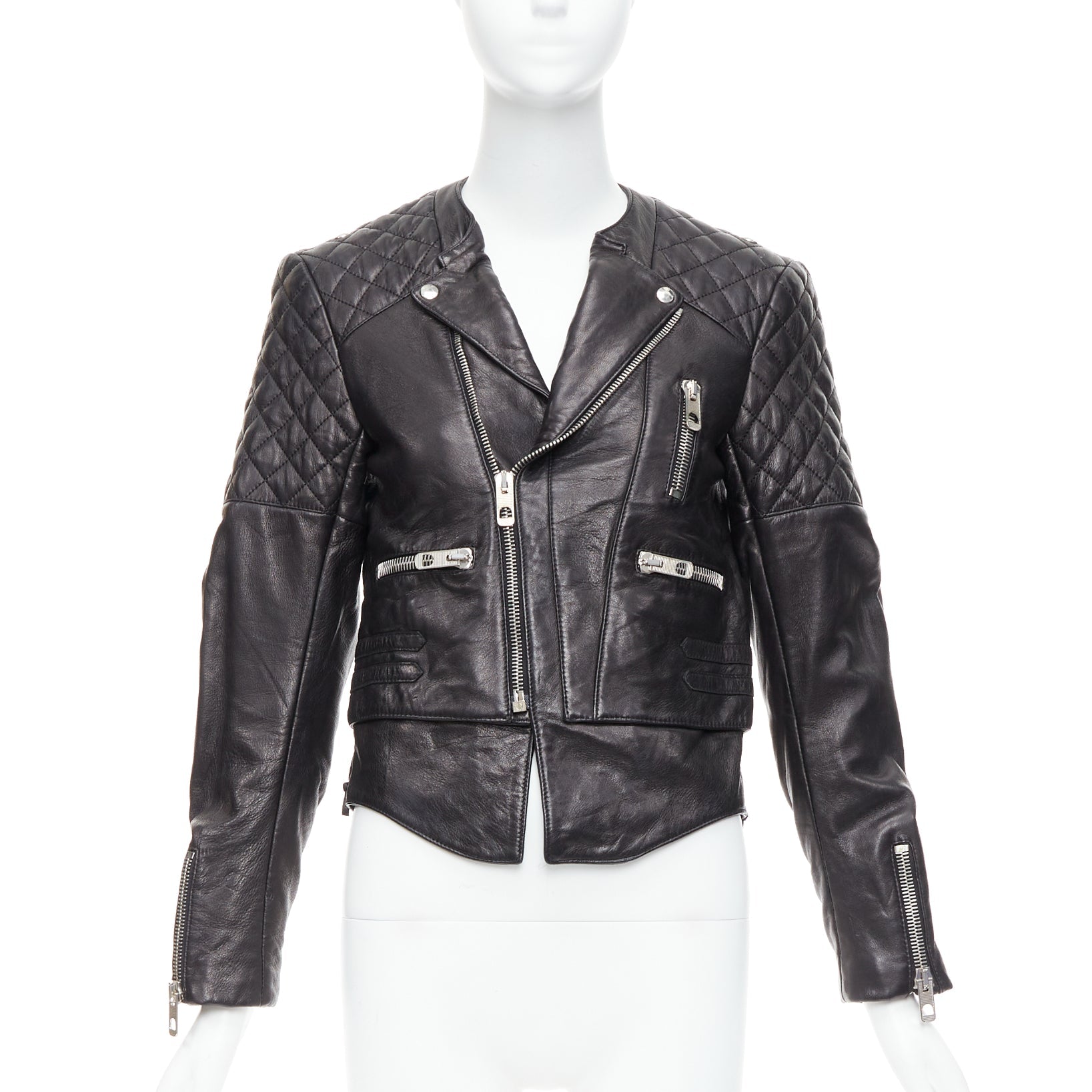 Balenciaga quilted leather jacket best sale