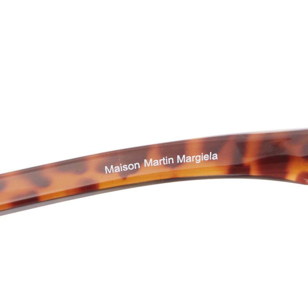 rare MAISON MARTIN MARGIELA Incognito brown tortoise shield visor sunglasses