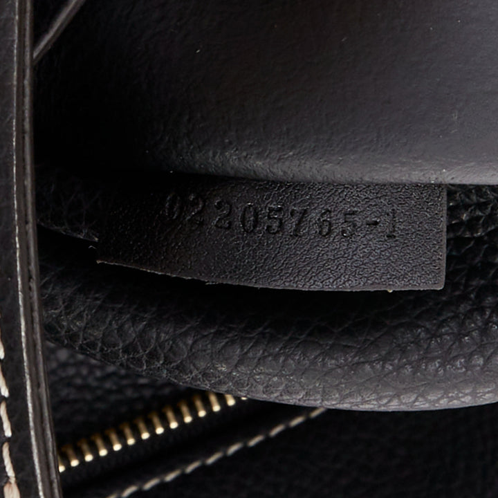 CHLOE Darryl Hobo black pebbled leather braided side shoulder bag