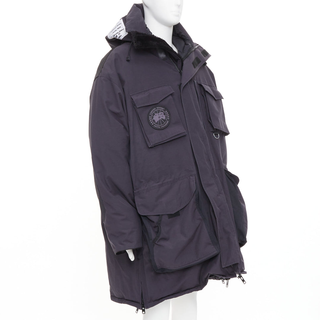 VETEMENTS CANADA GOOSE 2017 runway oversized Snow Mantra utility parka jacket OS