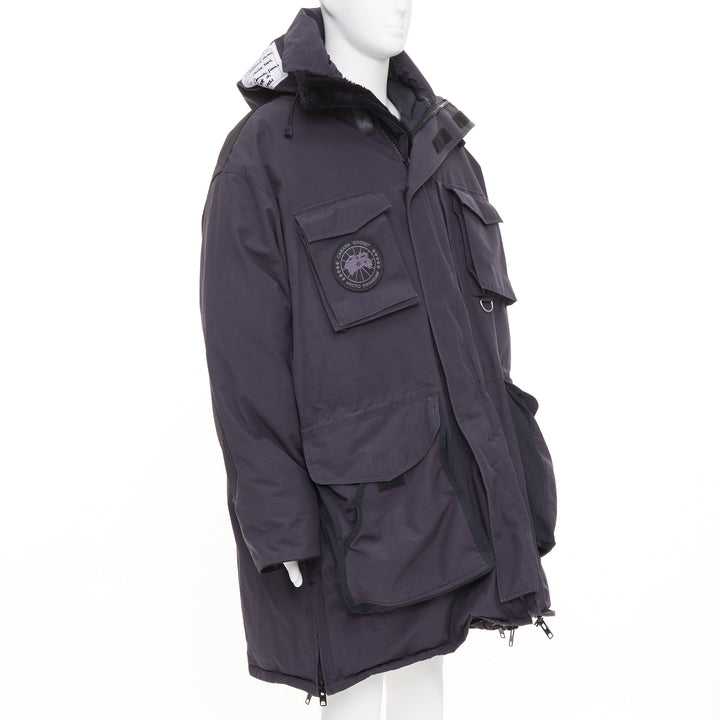 VETEMENTS CANADA GOOSE 2017 runway oversized Snow Mantra utility parka jacket OS