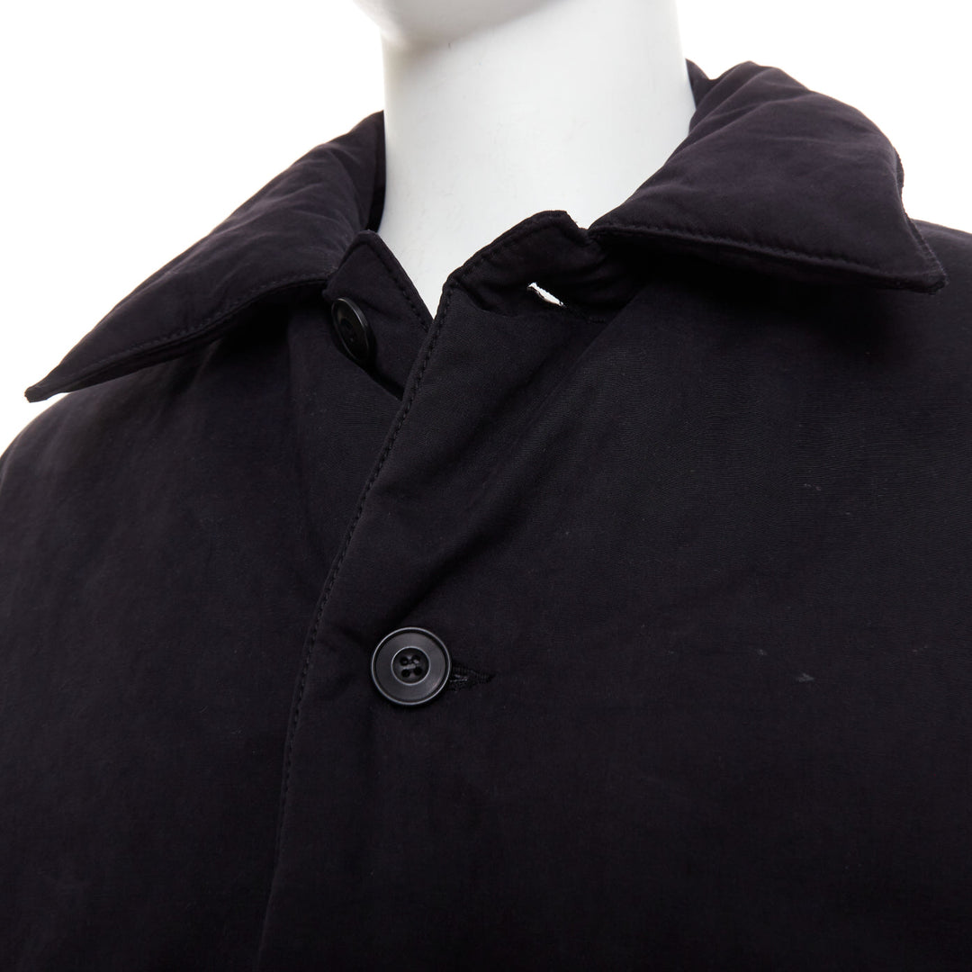 COOR Korea Minimal Cara black cotton blend duck down feather puffer jacket M