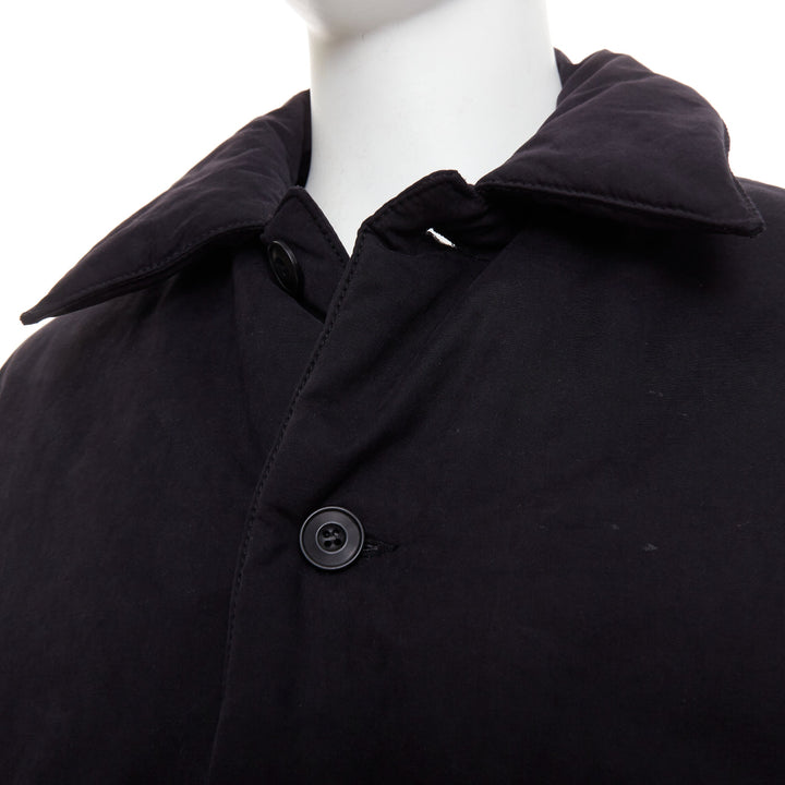 COOR Korea Minimal Cara black cotton blend duck down feather puffer jacket M