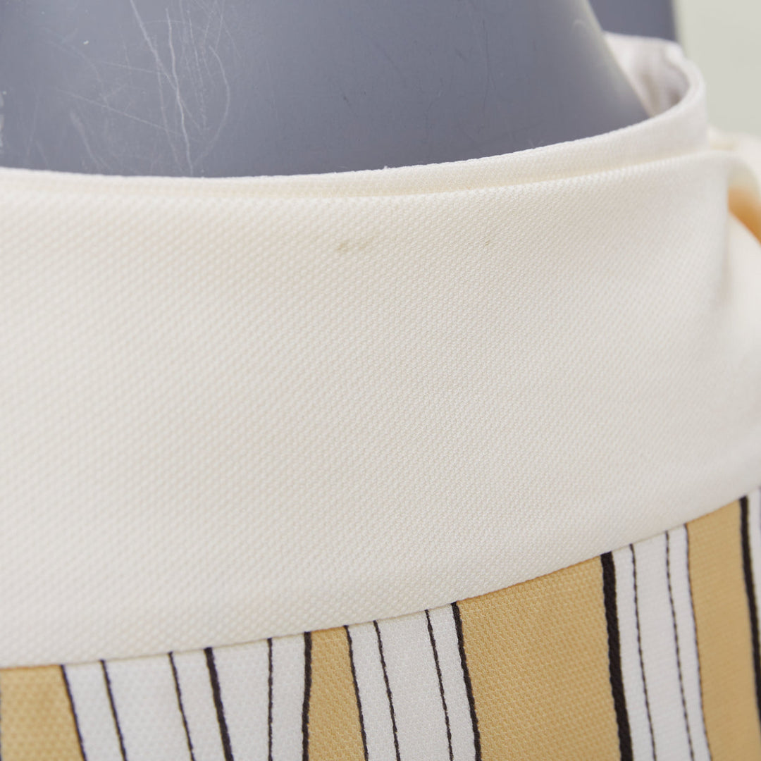 HERMES 100% silk Equestrian Bridle cream silk print wrap skirt FR36 S