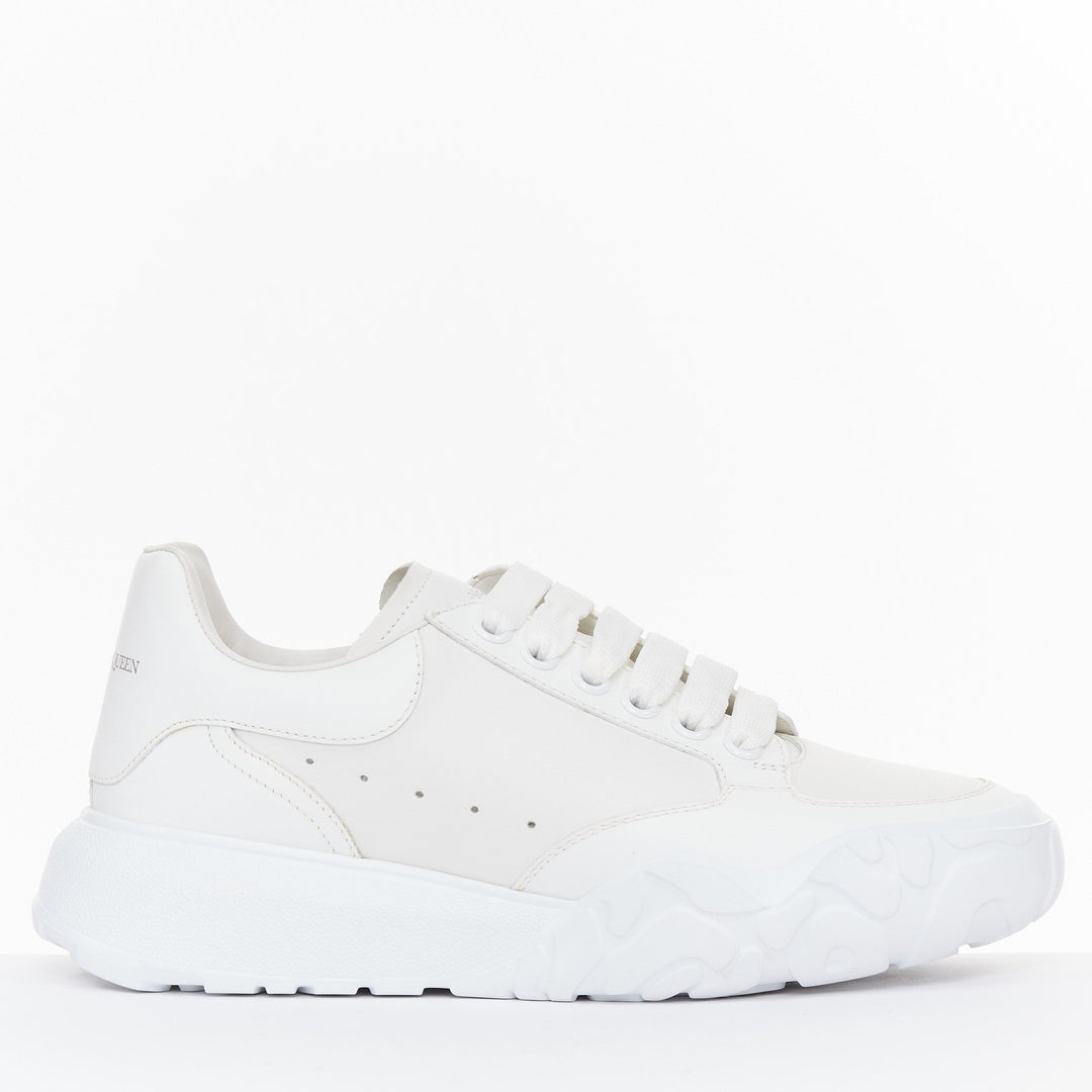ALEXANDER MCQUEEN 2020 Court chunky low top white leather trainers EU38.5