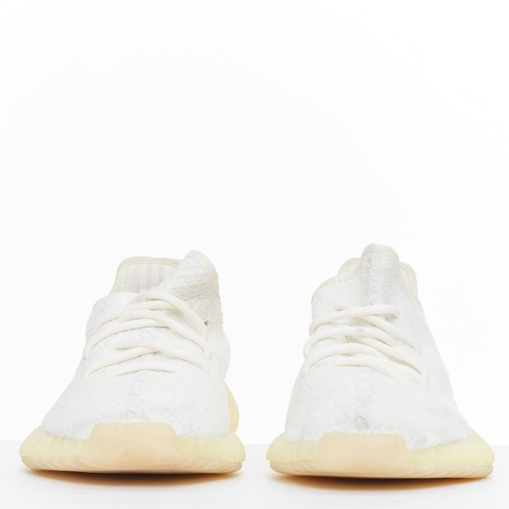 YEEZY ADIDAS Kanye West Boost 350 V2 white knit fabric dad sneakers EU40