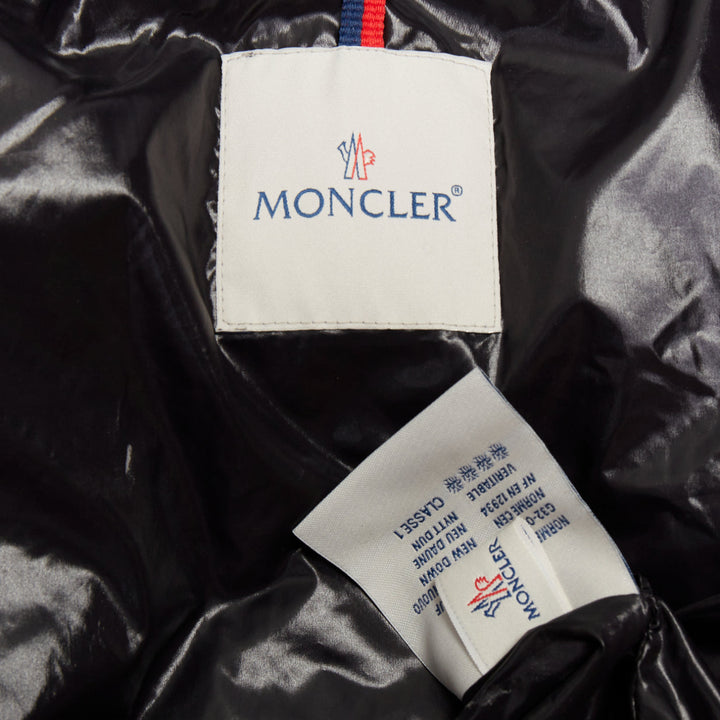 MONCLER G32-003 Piumino Nuovo Daphne cream black 4 pocket padded jacket US2 S