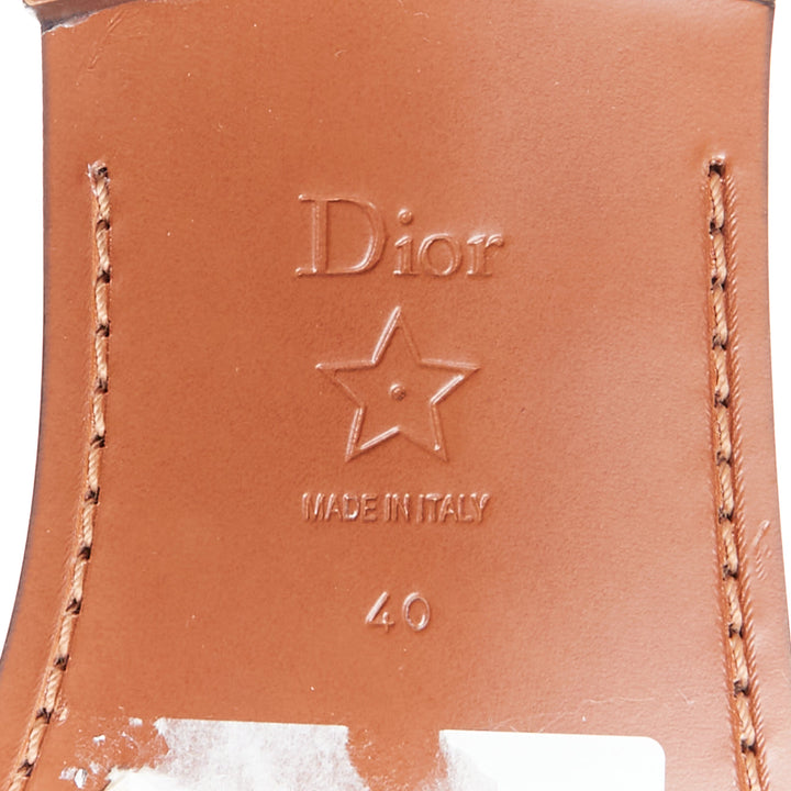 DIOR Diorevolution multicolor crystal pave logo sandals slides EU40