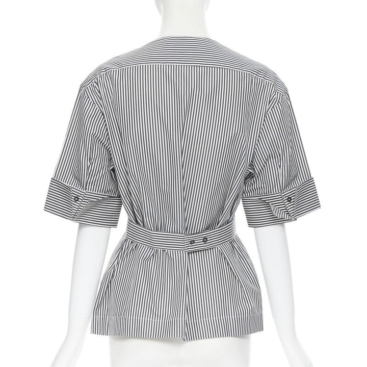 Female mannequin wearing Palmer Harding Navy Cotton Women Top in Size UK6 | Available at JHROP