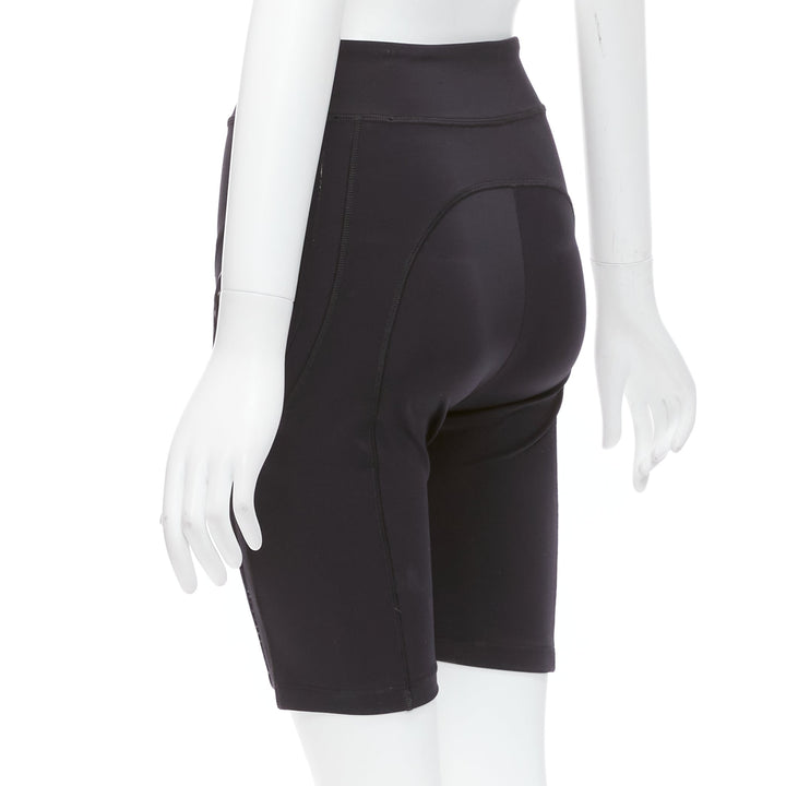 FENDI 2019 FFreedom black neoprene rubber compression biker shorts IT40 S