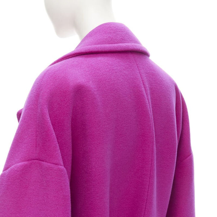 BALENCIAGA DEMNA 2019 pink camel hair wool oversized belt coat FR38 M