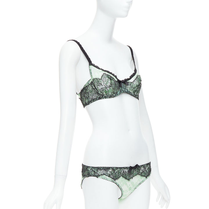 Female mannequin wearing Agent Provocateur Green Viscose Women Top in Size  90C | Available at JHROP